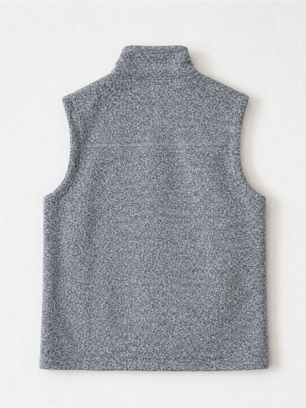 The North Face Gray Sweater Fleece Full Zip Vest Men’s Small S Heathered Gray - Picture 3 of 4